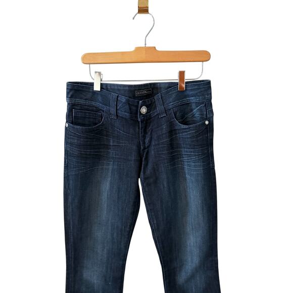 Guess Collection Daredevil Low Rise Crystal Studded Denim Jeans 27 - Picture 4 of 10